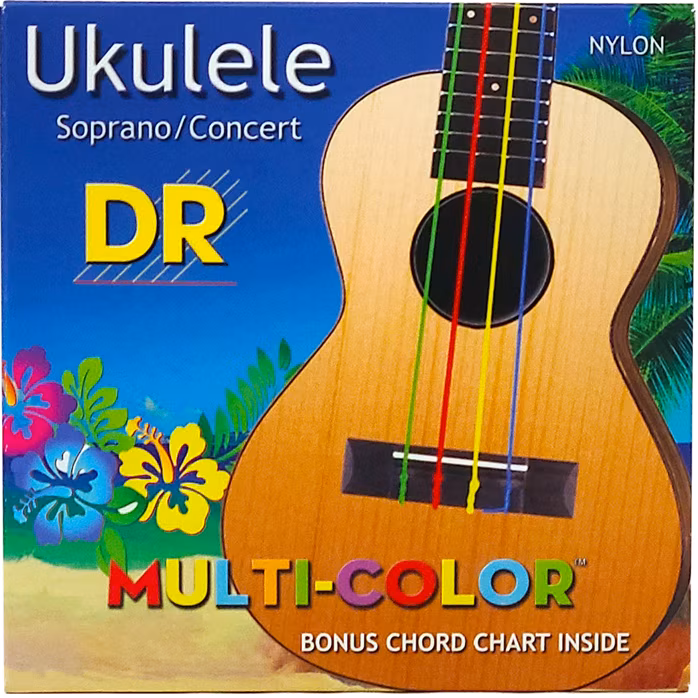 DR Strings UMCSC Multi-Color Soprano/Concert Strings - Saiten für Sopran-/Konzert-Ukulele