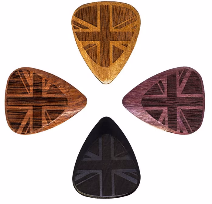Timber Tones Flag Tones Union Jack Mixed 4-Pack - Plektren