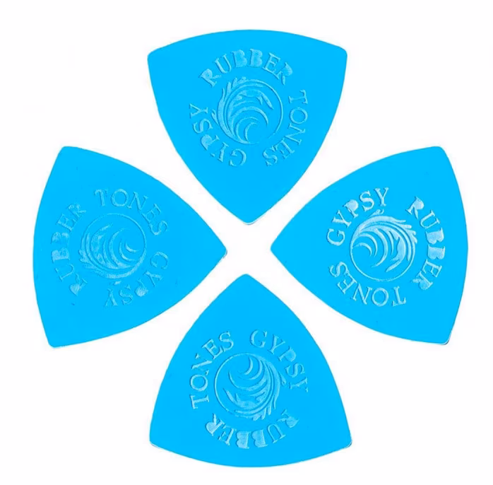 Timber Tones Rubber Tones Gypsy Blue Silicon 4-Pack - Plektren