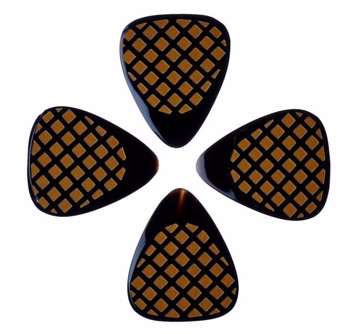 Timber Tones Grip Tones Black Horn 4-Pack - Plektren