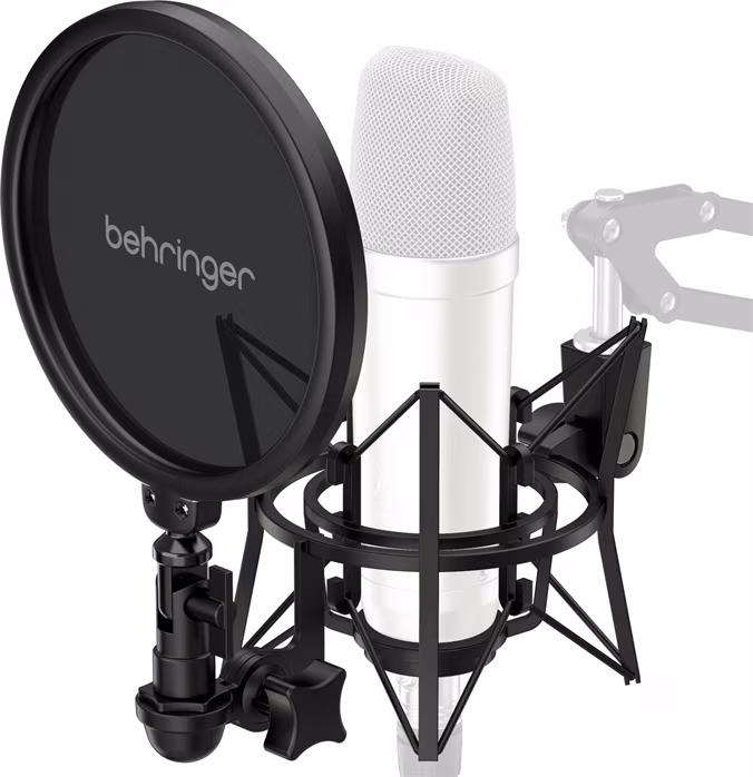 Behringer SMP1000 (ausgepackt) - Mikrofon-Halter gefedert + Pop Filter