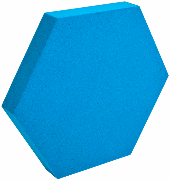 Pyramid Hexagon Smurf - Akustikschaumstoff