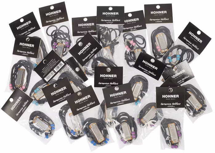 Hohner Mini harmonica 20pcs. (5 colors; 4 pieces each color) - Mundharmonika
