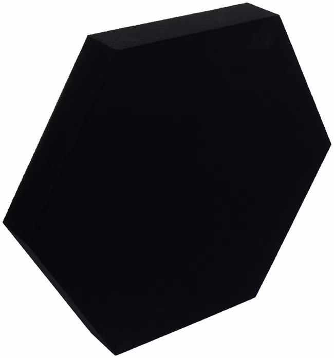 Pyramid Hexagon Black - Akustikschaumstoff