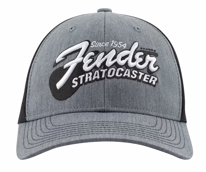 Fender Stratocaster Guitar Hat Heather Gray - Baseballcap