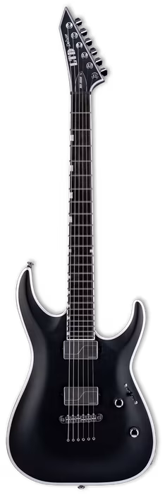 ESP LTD MH-1000NT Bold Binding Black Satin - E-Gitarre