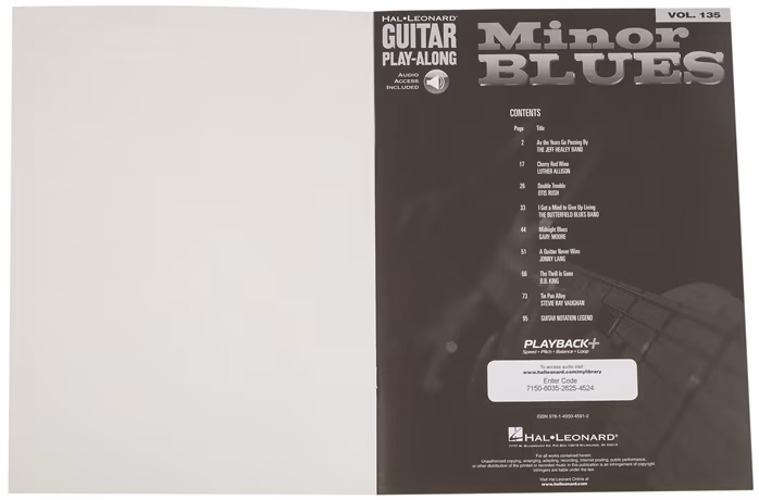 MS Guitar Play-Along: Minor Blues - Gitarrenschule für Anfänger
