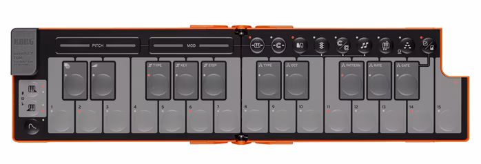 Korg nanoKEY Fold Lava Orange - USB/MIDI Keyboard