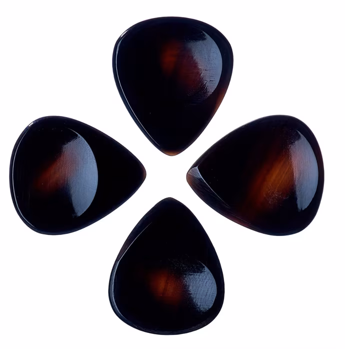 Timber Tones Groove Tones Micro Black Horn 4-Pack - Plektren