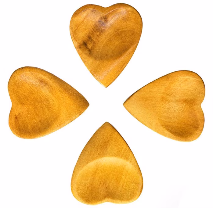 Timber Tones Heart Tones Haldu 4-Pack - Plektren