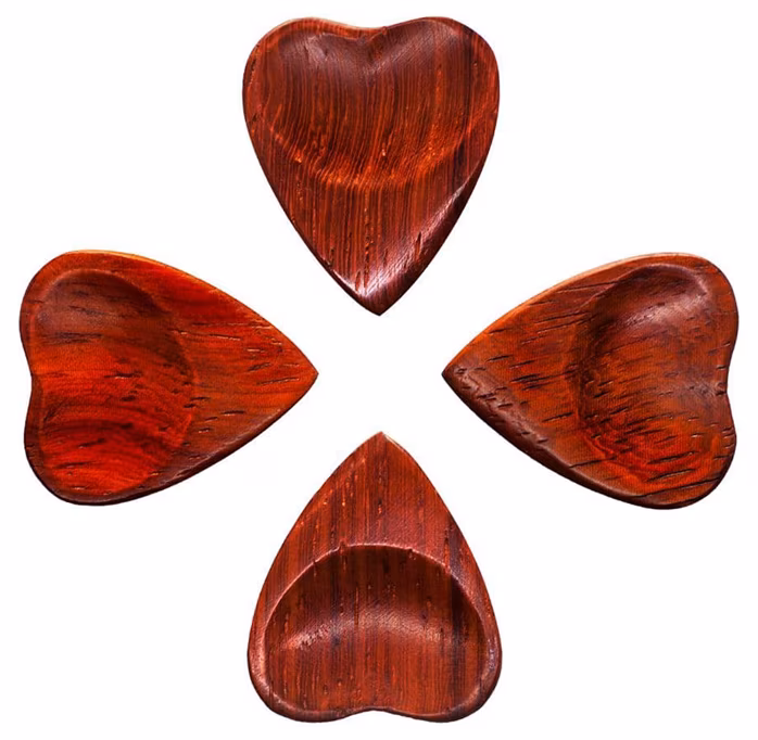 Timber Tones Heart Tones Padauk 4-Pack - Plektren