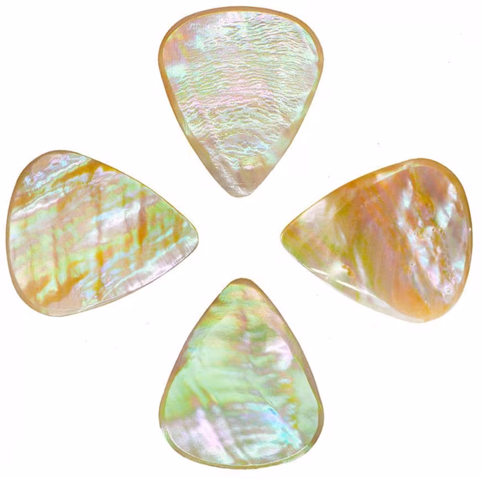 Timber Tones Abalone Tones Greenlip Abalone 4-Pack - Plektren