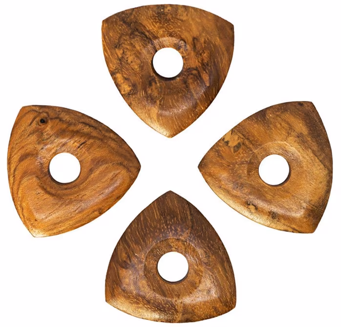 Timber Tones Moon Tones Indian Teak 4-Pack - Plektren
