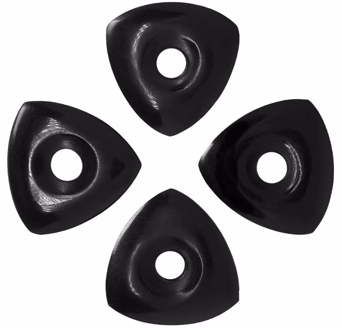 Timber Tones Moon Tones Black Horn 4-Pack - Plektren