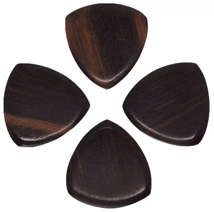 Timber Tones Gypsy Tones Ebony 4-Pack - Plektren