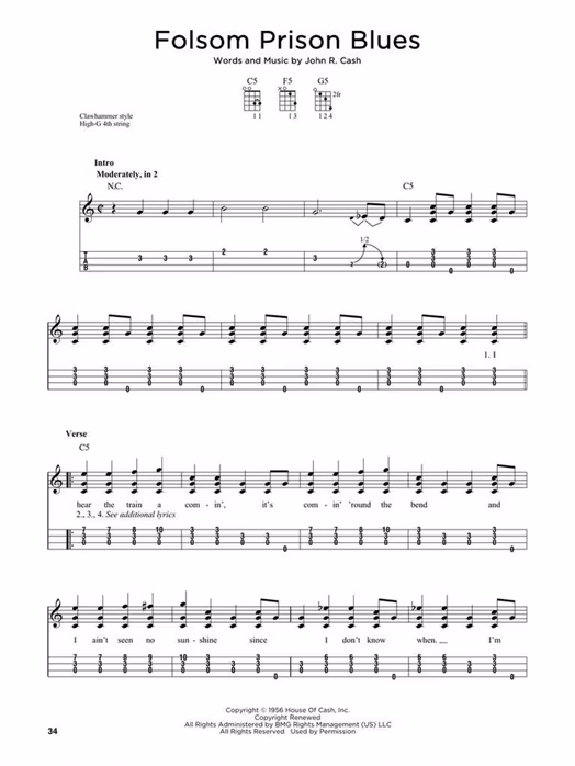 MS First 50 Songs You Should Clawhammer Strum - Noten für Ukulele