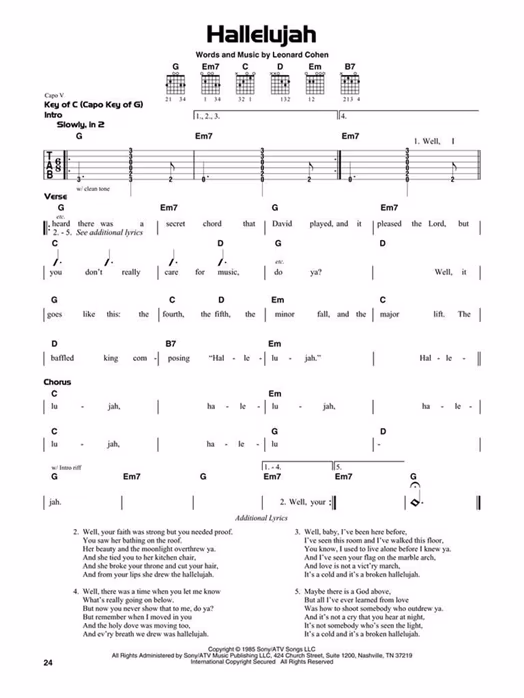 MS Simple Songs - Gitarrennoten