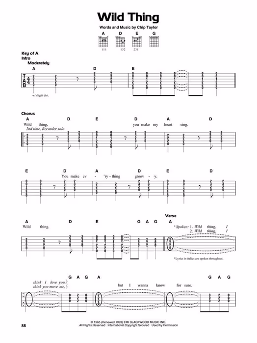 MS Simple Songs - Gitarrennoten