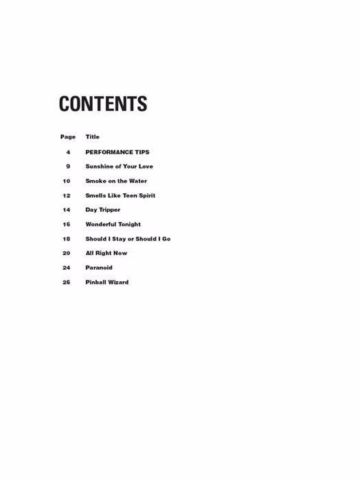 MS Graded Guitar Songs - Gitarrennoten