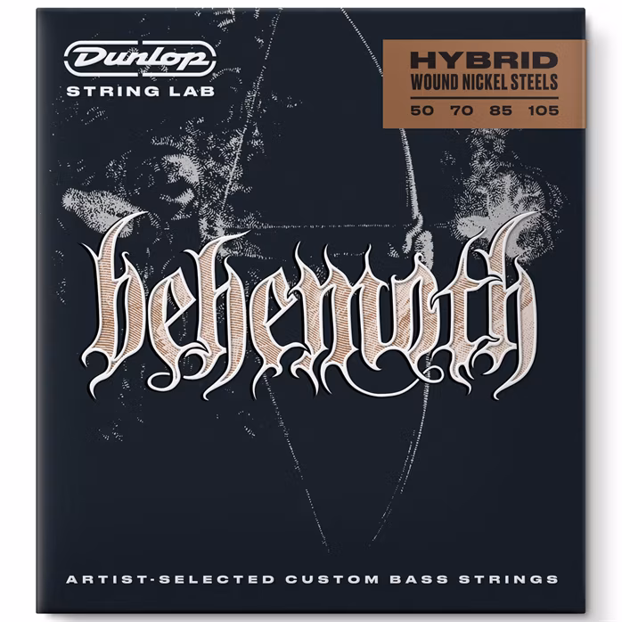 Dunlop Behemoth Hybrid Wound Nickel Bass Strings 50-105 - Basssaiten