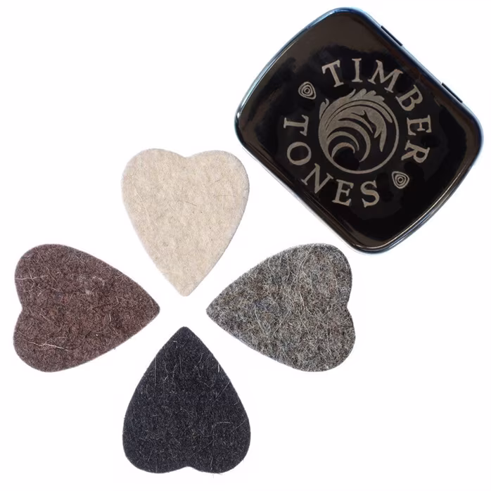 Timber Tones Felt Tones Heart Mixed 4-Pack Tin - Plektren