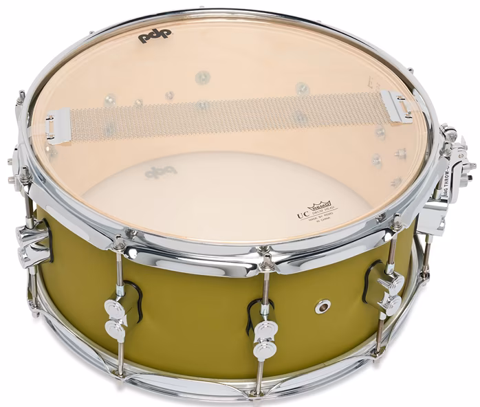PDP 14" x 6,5" Concept Maple Satin Olive CR HW 6.5x14 - Snare-Trommel