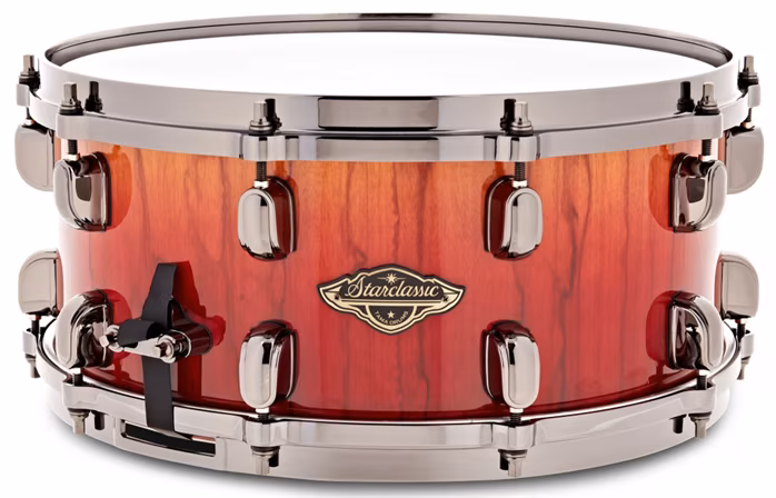Tama Starclassic Walnut/Birch Snare Drum 14" x 6,5" - Vermillion Bosse Fonce Fade/Black Nickel HW - Snare-Trommel