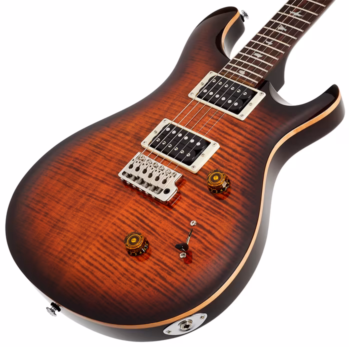 PRS SE Custom 24 Orange Tiger Smokeburst - E-Gitarre
