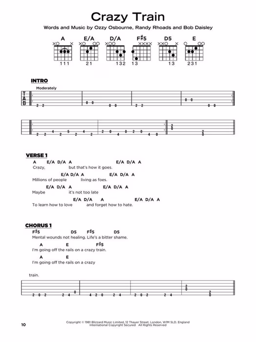 MS Hard Rock - Really Easy Guitar - Gitarrennoten