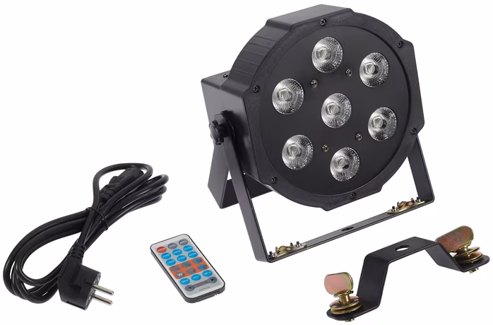 Flash LED PAR 56 7x15W RGBWA+UV 6in1 (fast neues) - LED PAR Reflektor