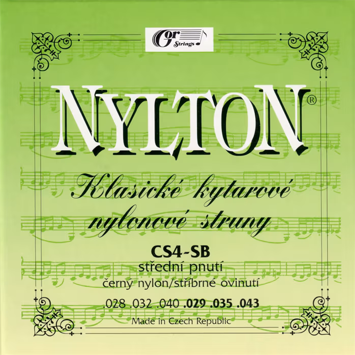 Gorstrings Nylton CS4SB 2843 Black - Nylon-Saiten für klassische Gitarre