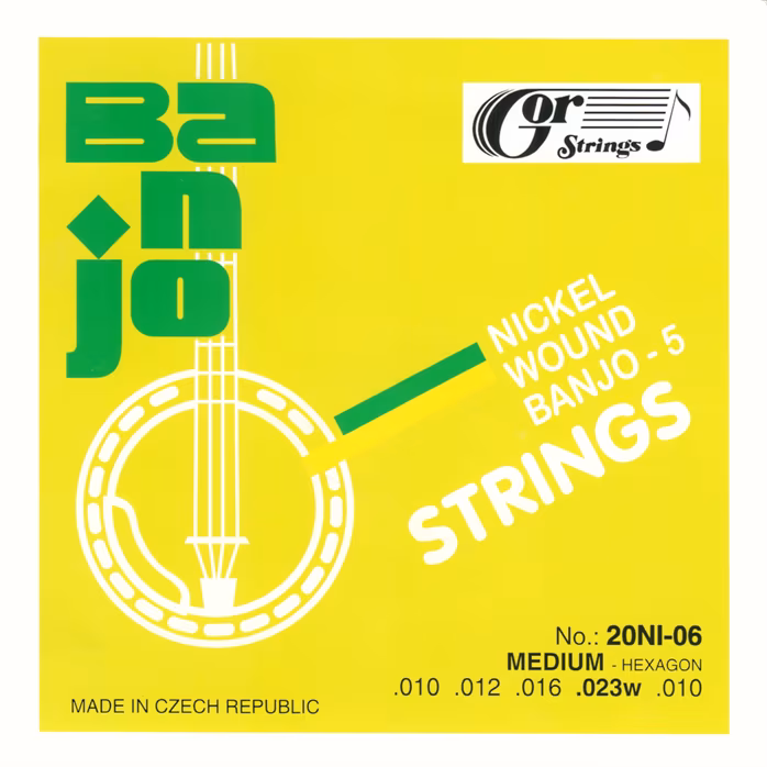 Gorstrings Banjo 20BNI-06 1023w + D - Saiten für fünfsaitiges Banjo