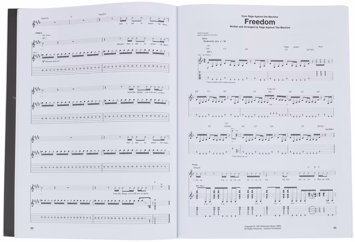 MS Rage Against the Machine - Guitar Anthology - Gitarrennoten
