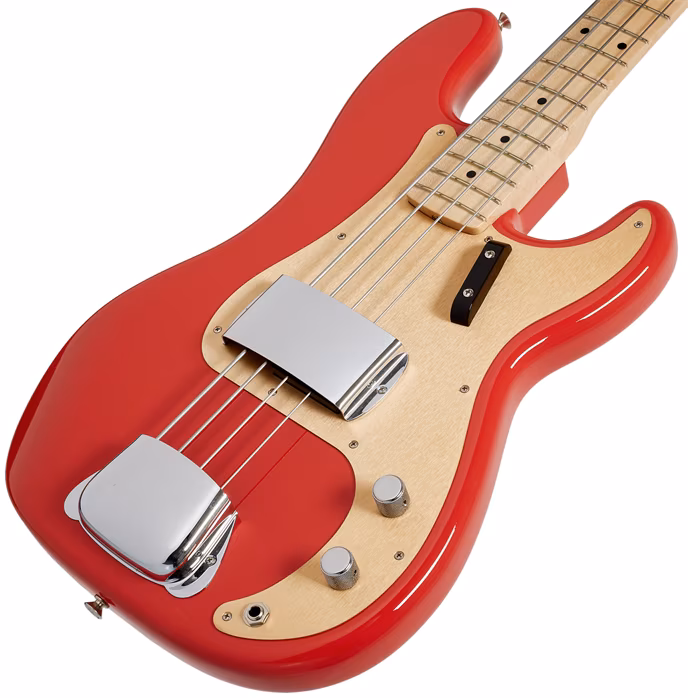 Fender Custom Shop Vintage Custom 57 Precision Bass Time Capsule Fiesta Red - E-Bass