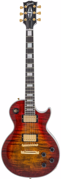 Gibson Custom Les Paul Axcess Custom Figured Top w/ Ebony Fingerboard Gloss Bengal Burst - E-Gitarre