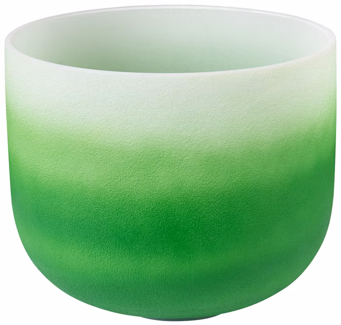 Sela Crystal Singing Bowl Chakra 11" - Green, Heart, F (432Hz) - Tibetische Schüssel
