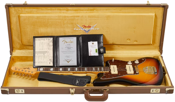 Fender Custom Shop 67 Jazzmaster DLX Closet Classic 3-Color Sunburst - E-Gitarre