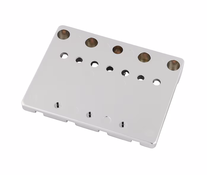 Fender HiMass String-Through Bass Bridge Brass Saddles Chrome - Brücke