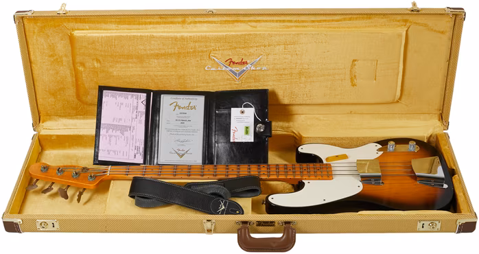 Fender Custom Shop 53 Precision Bass JRN Relic Aged 2-Color Sunburst - E-Bass