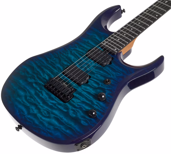 Sterling by Music Man John Petrucci JP150D QM Cerulean Paradise - E-Gitarre