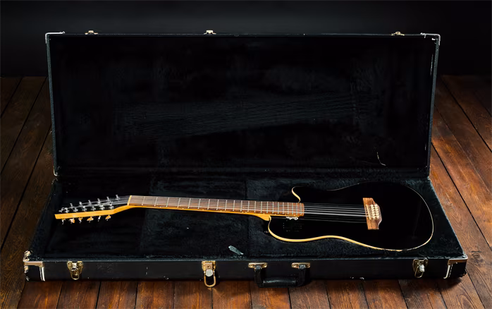 Godin 1999 A12 Black - Zwölfsaitige elektroakustische Hybridgitarre