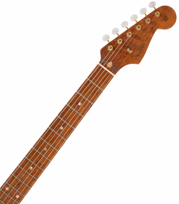 Fender Custom Shop American Custom Stratocaster NOS MN Aged Fiesta Red - E-Gitarre