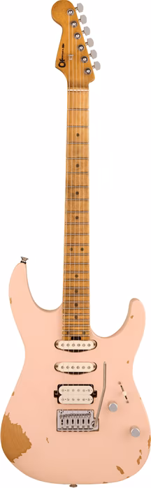 Charvel Pro-Mod Signature Rick Graham DK24 2PT CM Worn Shell Pink - E-Gitarre