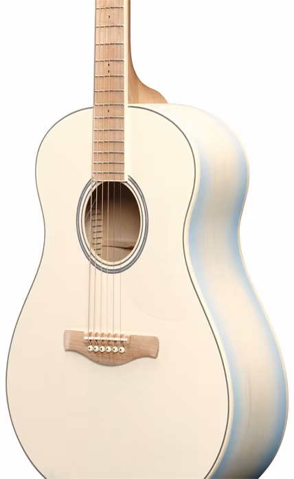 Ibanez AAM370M2E Transparent Antique White Ice Blue - Elektroakustische Gitarre