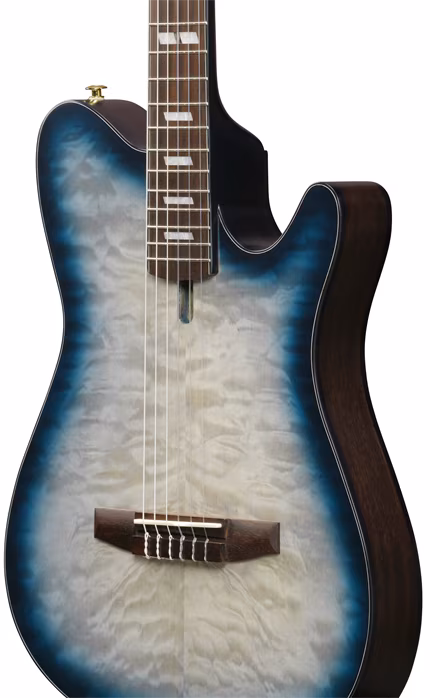 Ibanez FRH20QMN Cosmic Blue Starburst - Klassische elektroakustische Gitarre