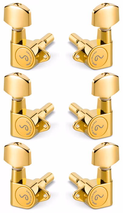 Schaller M6 135 3 left + 3 right Gold - Gitarren-Mechanik