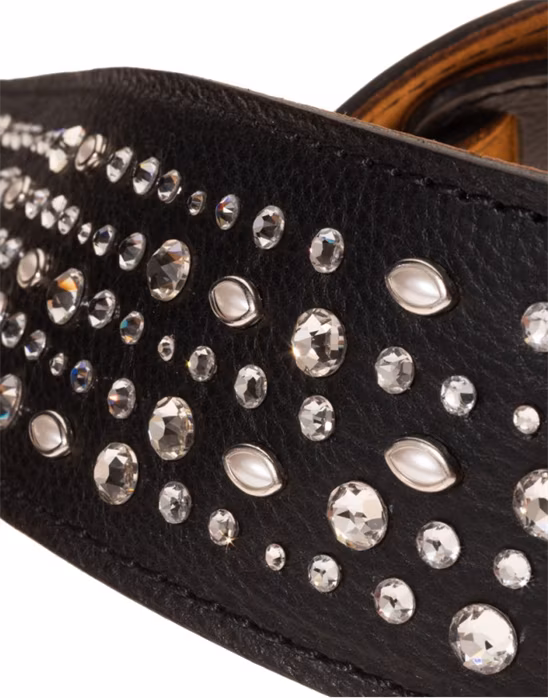 Magrabò Holes HS Studded - Crystal 6 cm - Gitarrengurt