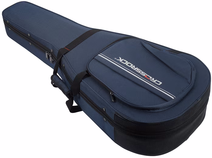 CrossRock CRP300DBL Blue - Koffer für akustische Gitarre