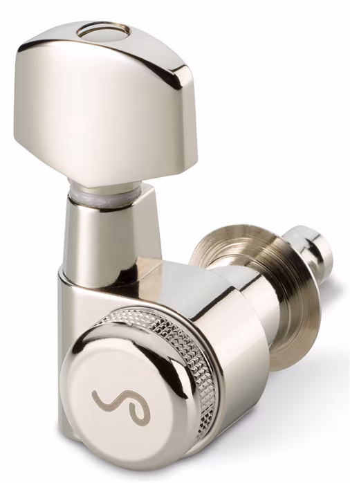 Schaller M6 Pin 6 left Nickel Locking 21,0 - Gitarren-Mechanik