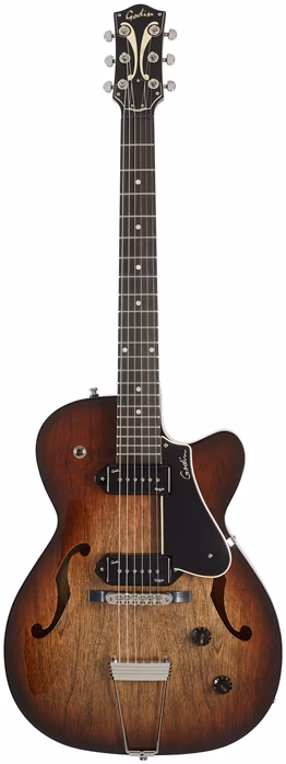 Godin LE 5th Avenue TL P90 Vintage Burst (gebraucht) - Semiakustische Gitarre
